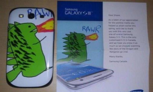 Samsung Paints Fire Dragon on Galaxy S3