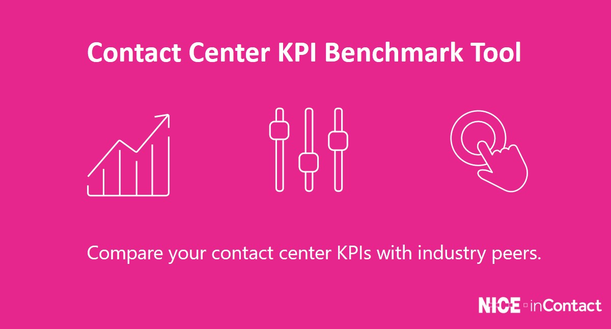 Contact Center KPI Benchmark Tool compares contact centers to industry peers. 