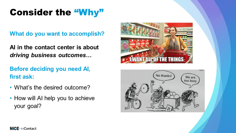 AI consider the why